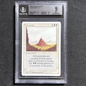 1994 MTG Magic The Gathering 3rd Edition Revised Conversion U W BGS 9 MINT
